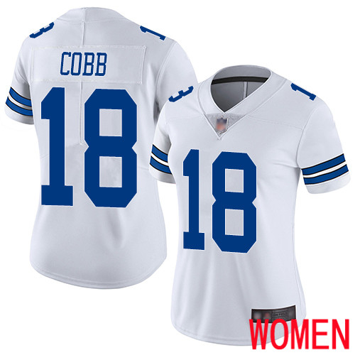 Women Dallas Cowboys Limited White Randall Cobb Road 18 Vapor Untouchable NFL Jersey